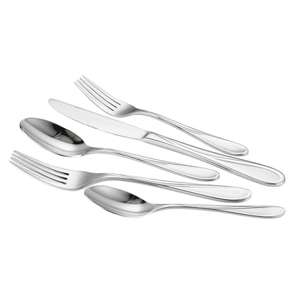 65-piece silver cutlery set stainless steel cutlery cutlery for 12