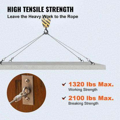316 Stainless Steel Cable 1/8" 1x19 Steel Cable Wire Rope 150M/500FT Cable Railing Transport Wire Rope Cable for Railing Decking DIY Balustrade(150M)