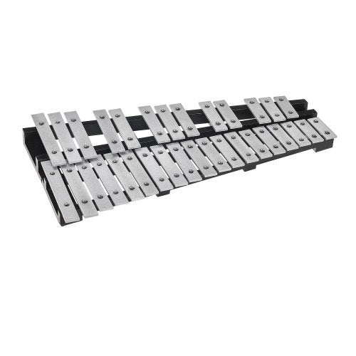 32 Note Glockenspiel Xylophone Bell Kit, Percussion Instrument with Mallets, Drum Sticks and Carrying Bag, Professional Glockenspiel Xylophone Percussion Instrument Set for Adults & Students