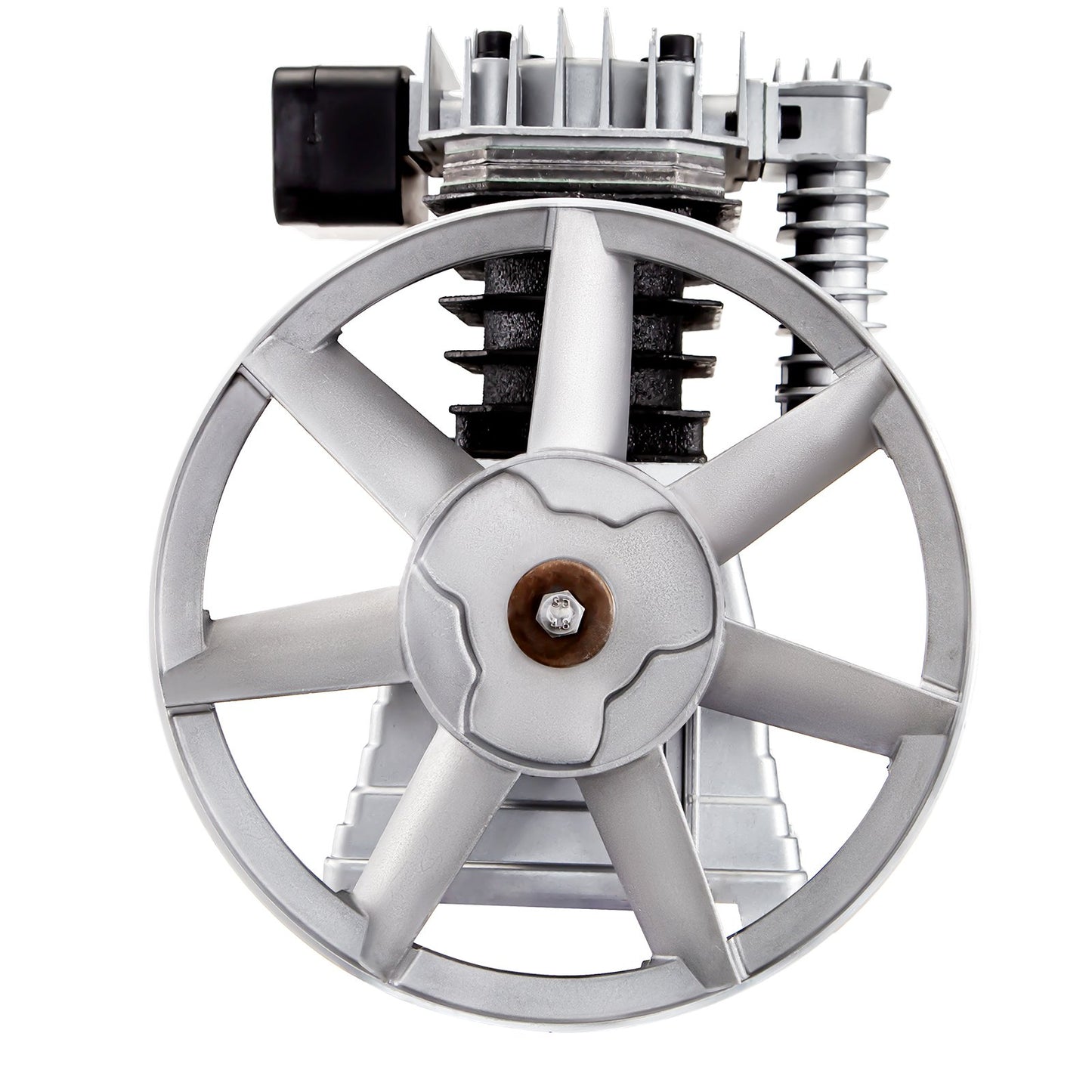 Air Compressor Pump, 3HP 11.8CFM, Industrial Compressor Head Pump Motor, 1300RPM High-Spped Single Stage Twin Cylinder Aluminum Air Compressor Head Piston Style Splash Lubrication Pump