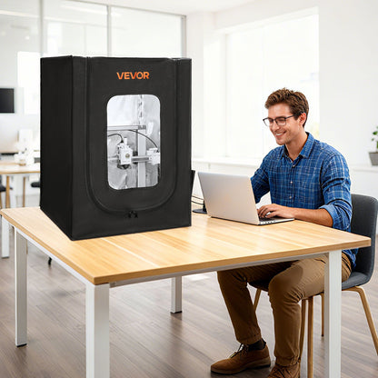 3D Printer Enclosure, Dustproof Waterproof Oxford Cloth 3D Printer Tent, Constant Temperature Protective Case with LED Lighting, Compatible with Creality/ELEGOO/Anycubic Multiple Popular Models