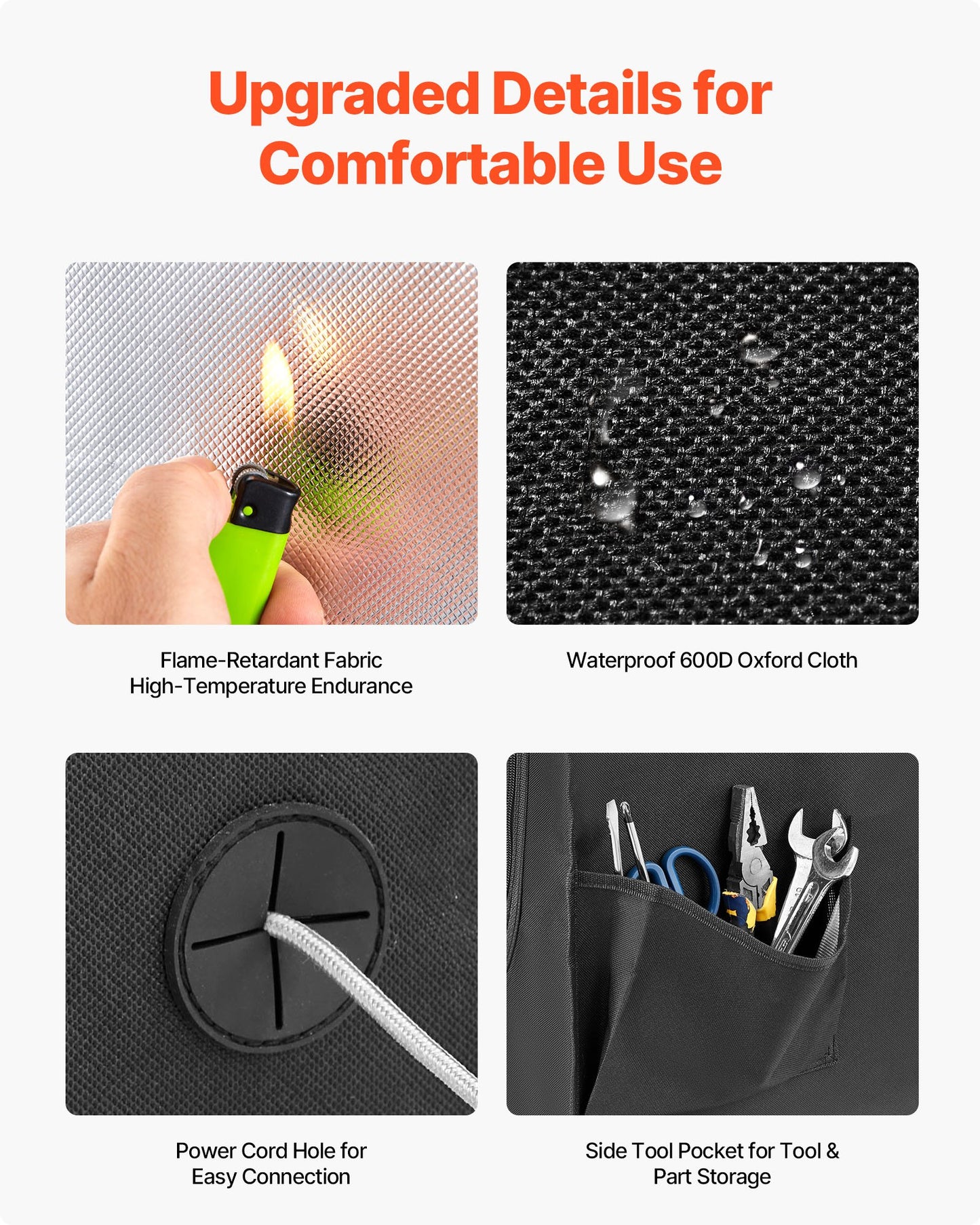 3D Printer Enclosure, Dustproof Waterproof Large Oxford Cloth 3D Printer Tent, Constant Temperature Protective Case with LED Lighting, Compatible with Creality/ELEGOO/Anycubic Popular Models