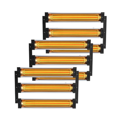3x Farbtrockner Strahler Infrarotstrahler Heizstrahler Infrarot Lampa 3kW