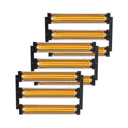 3x Farbtrockner Strahler Infrarotstrahler Heizstrahler Infrarot Lampa 3kW