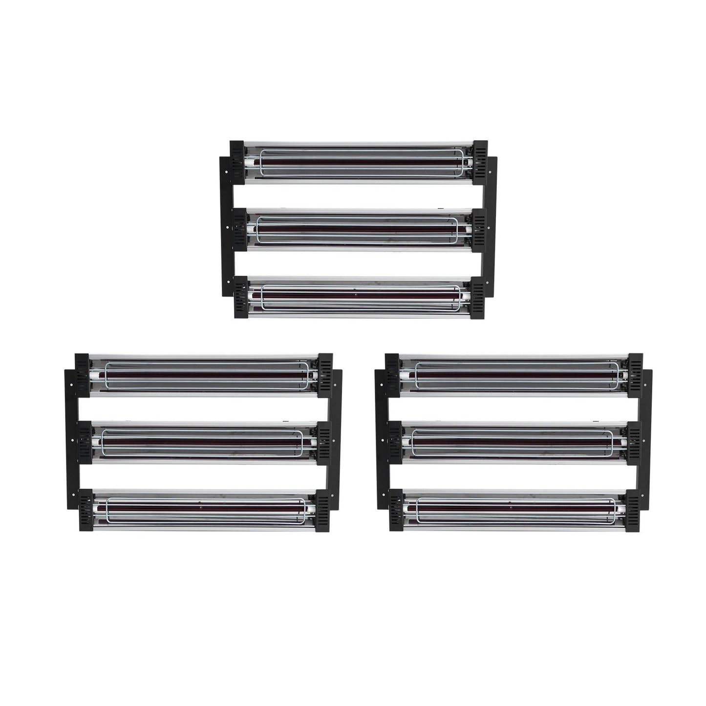 3x Farbtrockner Strahler Infrarotstrahler Heizstrahler Infrarot Lampa 3kW