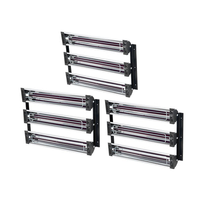 3x Farbtrockner Strahler Infrarotstrahler Heizstrahler Infrarot Lampa 3kW