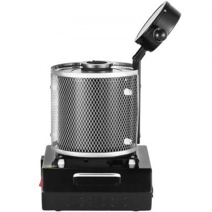 3 kg Goldschmelzofen, 1400 W, digitaler Schmelzofen, 1150 °C, zum Gießen und Raffinieren von Edelmetallen, Gold, Silber, Zinn, Aluminium | EU