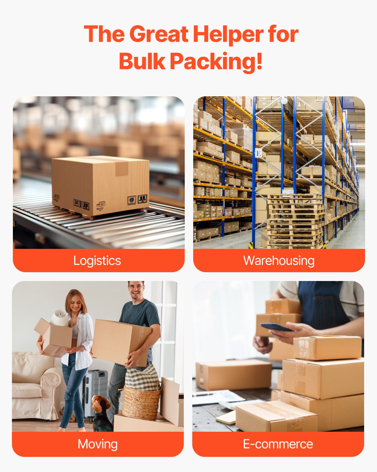 Klar packtejp 24 rullar 65 yards kraftig klar packtejp 2,7 mil