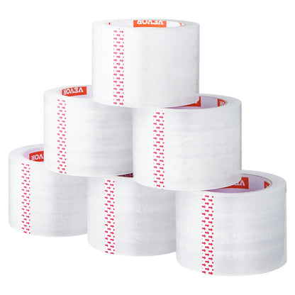 Klar packtejp 24 rullar 65 yards kraftig klar packtejp 2,7 mil