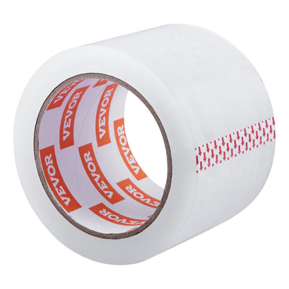 Transparentes Packband, 6 Rollen, 65 Yards, strapazierfähiges transparentes Packband, 2,7 mil