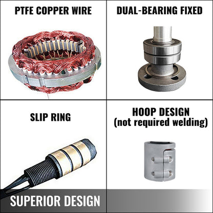 Windturbine, 400W 12V Windturbinengenerator-Set, 3-Blatt-Laderegler Windturbinengenerator, Windturbinengenerator zur Stromergänzung