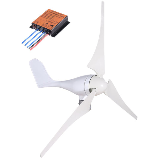 Wind turbine, 400W 12V wind turbine generator set, 3 blades charge controller wind turbine generator, wind turbine generator for power supplement