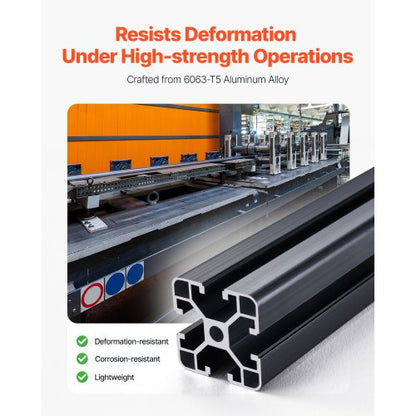 4PCS 39,4 tum (1000 mm) T-spår 4040 Aluminium Extrusion Anodized Linear Rail |  EU