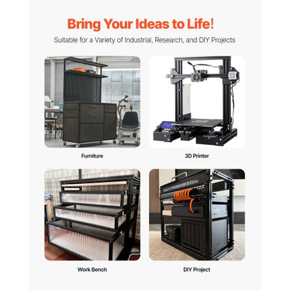 4PCS 39,4 tum (1000 mm) T-spår 4040 Aluminium Extrusion Anodized Linear Rail |  EU