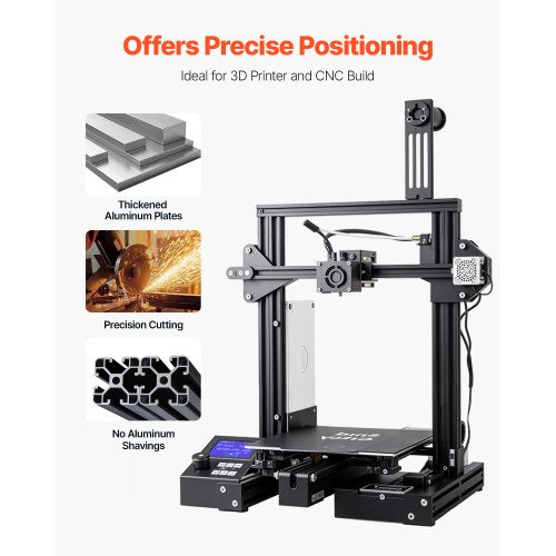 4 Stück 23,6 Zoll (600 mm) T-Schiene 4040 Aluminium-Strangpressprofil, eloxierte Linearschiene | EU