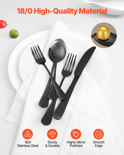 30-piece silver cutlery set stainless steel cutlery cutlery for 6