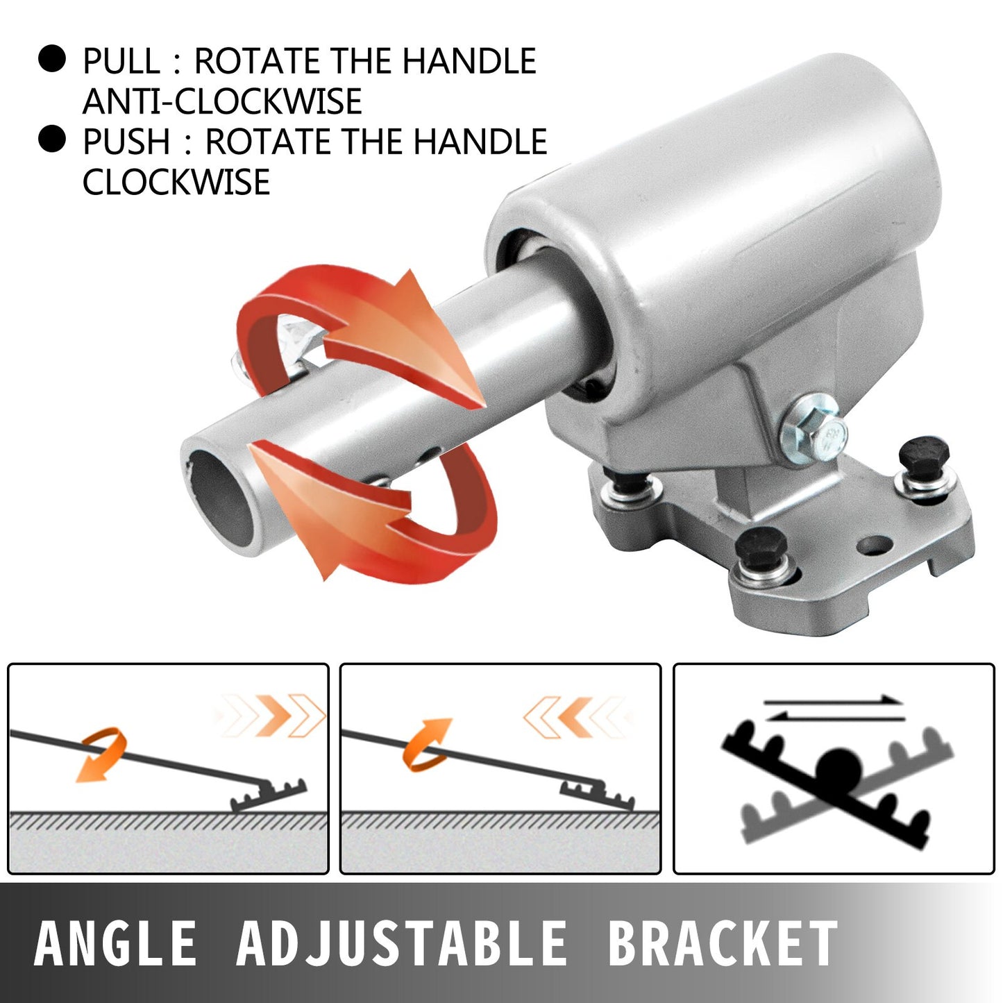 Bull Float Magnesium Concrete Float 48 x 8\" Round End Concrete Float Tool Cement Tool Bull Concrete Kit Bull Float with 4 Float Handle Bull Float Bracket Concrete Tools Finishing Bull Float