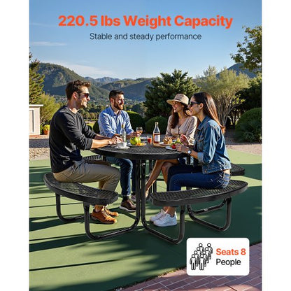 picknickbord väderbeständigt stål uteplats matsalsmöbler set utomhus |  EU
