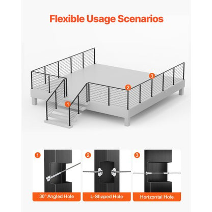 Seilgeländerpfosten 36x1x2 in waagerechtem Hohlpfosten 4JZLGZXHS914UUOI6001V0 | EU