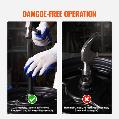 52PCS Custom Bushing Bearing &amp; Seal Driver Set, Transmission Wheel Axle Bearing Race, Seal Driver Installer Remover, 18-65mm &amp; 74mm Metric Washers Bushing Removal Puller Bearing Press Tool Kit