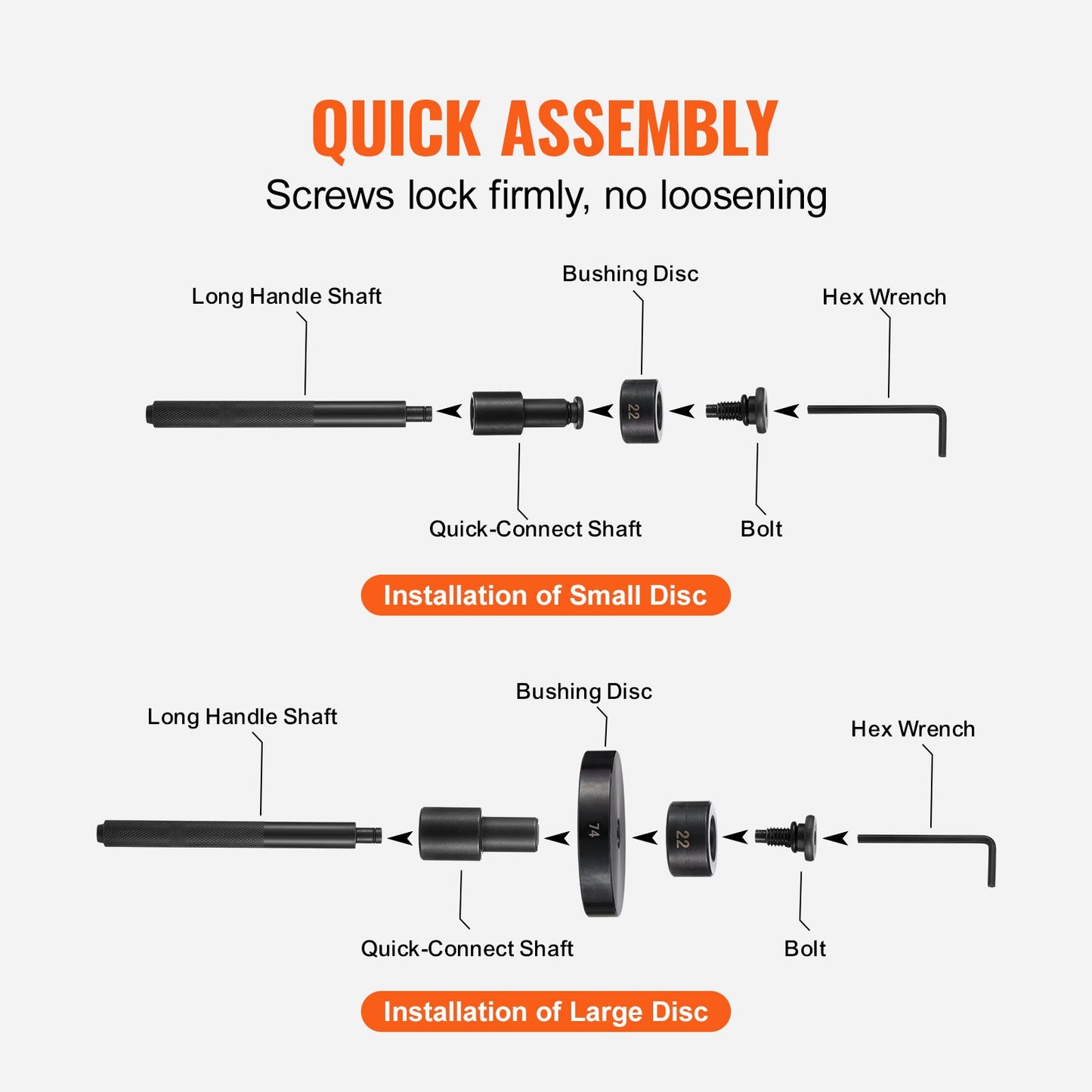 52PCS Custom Bushing Bearing &amp; Seal Driver Set, Transmission Wheel Axle Bearing Race, Seal Driver Installer Remover, 18-65mm &amp; 74mm Metric Washers Bushing Removal Puller Bearing Press Tool Kit