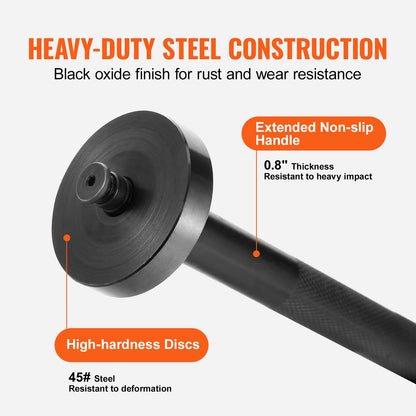52PCS Custom Bushing Bearing & Seal Driver Set, Transmission Wheel Axle Bearing Race, Seal Driver Installer Remover, 18-65mm & 74mm Metric Discs Bush Removal Puller Bearing Press Tool Kit