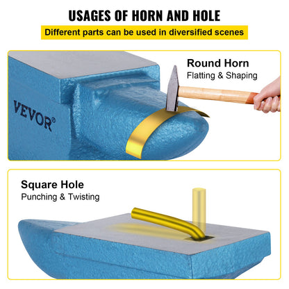 Anvil with one horn 55 pounds / 25.4 kg cast iron anvil Blacksmith for sale Blacksmithing tools and equipment anvil Sturdy round horn anvil Blacksmith Jeweler Metalsmith Blacksmithing tools