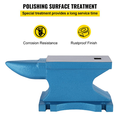 Anvil with one horn 55 pounds / 25.4 kg cast iron anvil Blacksmith for sale Blacksmithing tools and equipment anvil Sturdy round horn anvil Blacksmith Jeweler Metalsmith Blacksmithing tools