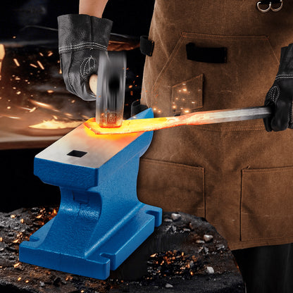 Single Horn Anvil 55Lbs, Cast Iron Anvil Blacksmith Withstands Heavy Blows,Anvil Rugged Round Horn Anvil Blacksmith Jewelers Metalsmith Tool, for Sale Forge Tools and Equipment