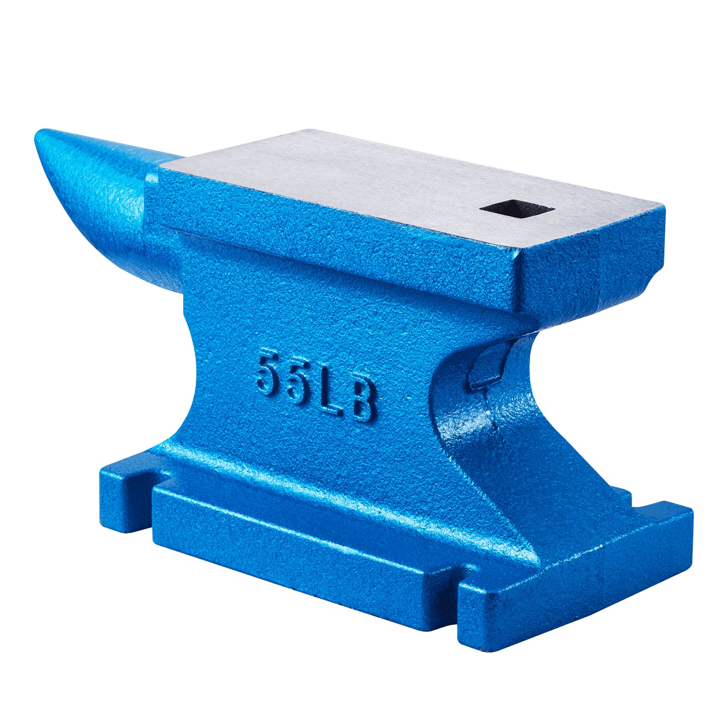 Single Horn Anvil 55Lbs, Cast Iron Anvil Blacksmith Withstands Heavy Blows,Anvil Rugged Round Horn Anvil Blacksmith Jewelers Metalsmith Tool, for Sale Forge Tools and Equipment