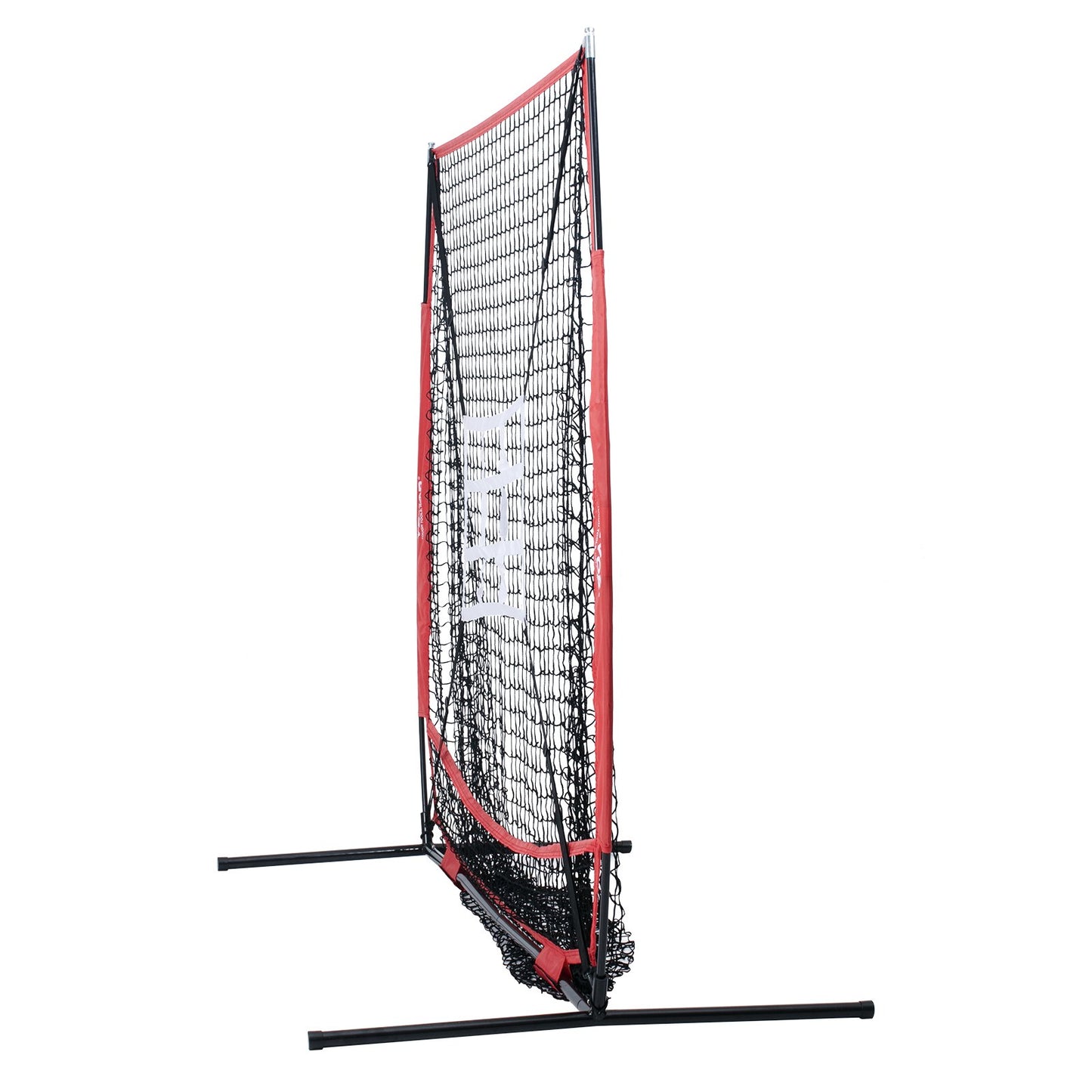 5x5 ft Baseball Softball Training Net, Portable Baseball Training Net for Hitting Batting Catching Pitching, Backstop Baseball Equipment with Hoop Frame, Carrying Bag, Strike Zone, Ball, Batting Tee