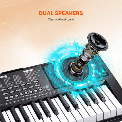 61 keys digital keyboard Piano electric portable with adjustable stand