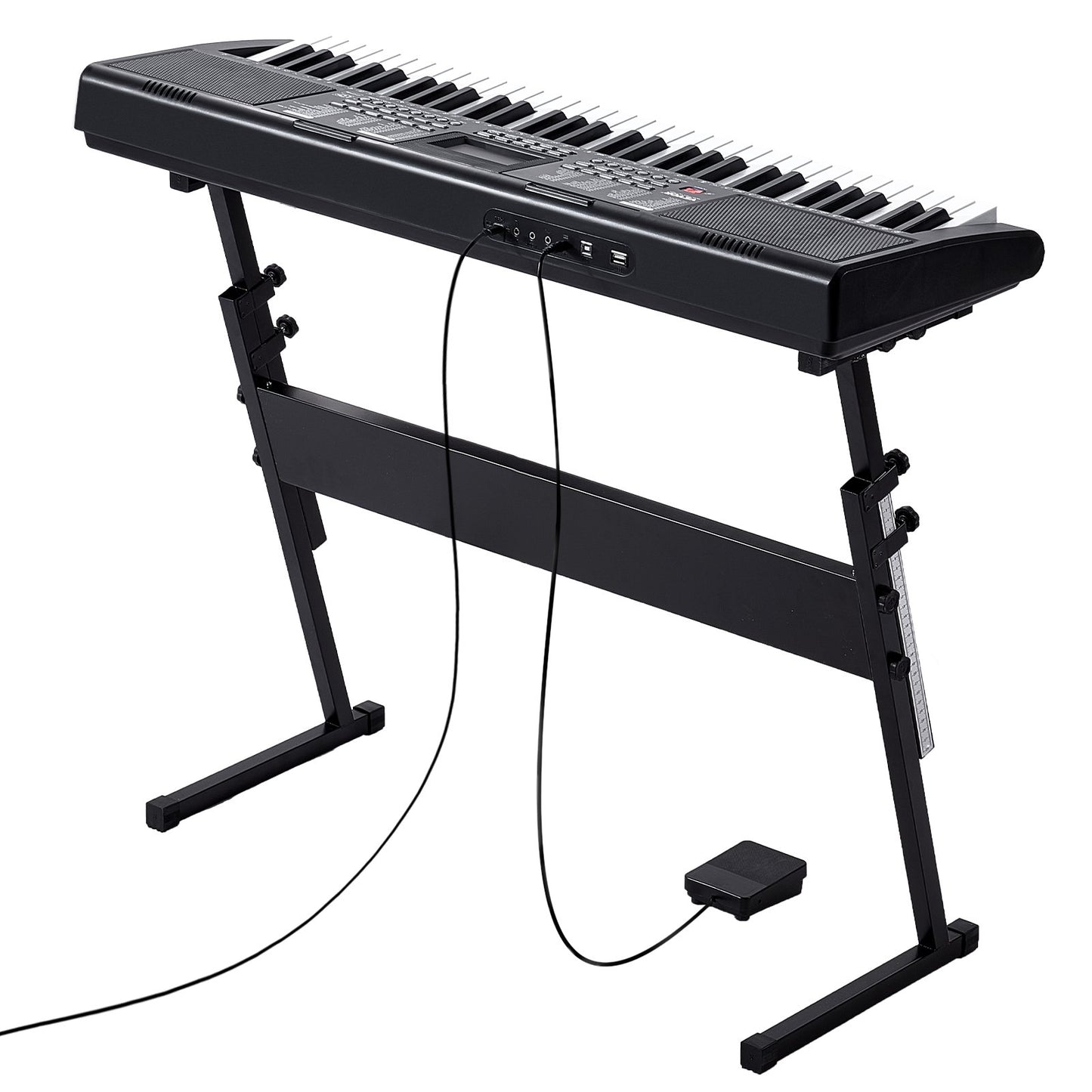 61 keys digital keyboard Piano electric portable with adjustable stand