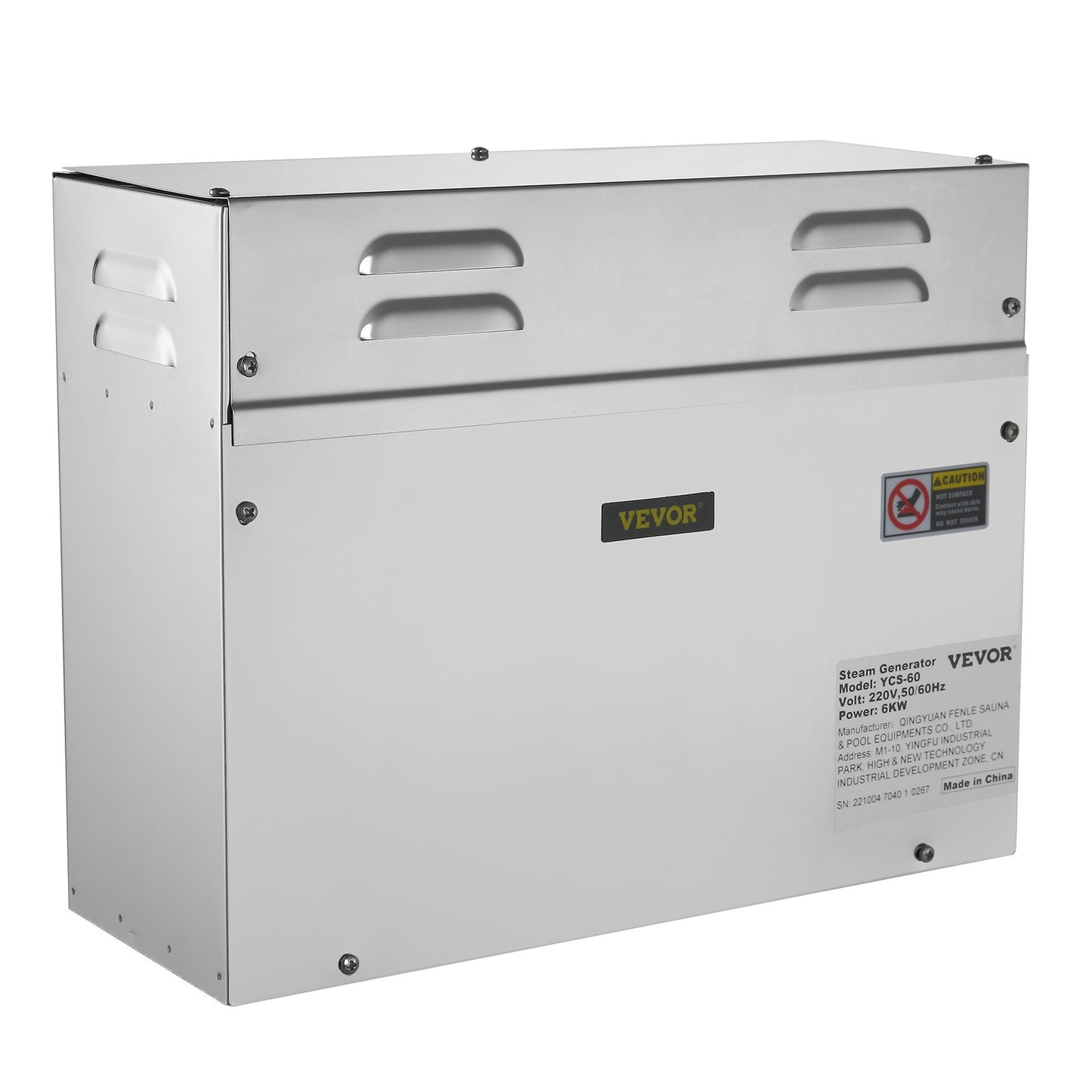 6KW Sauna Steamer with LED Digital Display Steam Room Generator 6KW Steam Room Generator for Home SPA Steam Generator with Time Control