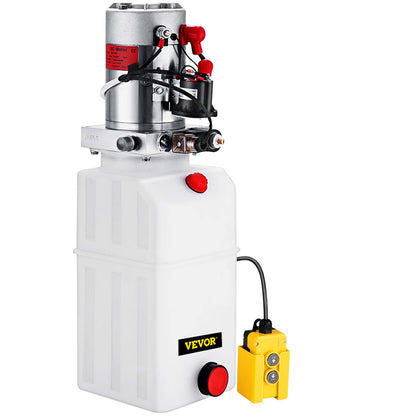 Hydraulikpumpen-Antriebseinheit, DC 12 V, 6 l, doppeltwirkende Hydraulikpumpe, 6 Quarts, Hydraulikpumpe für Muldenkipper
