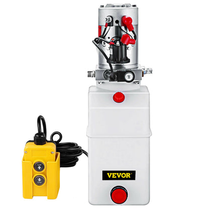 Hydraulikpumpen-Antriebseinheit, DC 12 V, 6 l, doppeltwirkende Hydraulikpumpe, 6 Quarts, Hydraulikpumpe für Muldenkipper
