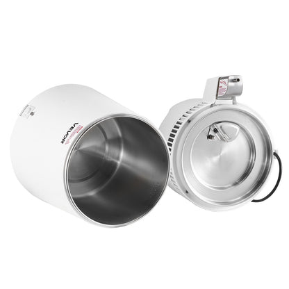 Water Distiller, 6L 1.6 Gallon Larger Pure Water Purifier Filter For Home Table Countertop, 900W Plastic Distilled Maker, Stainless Steel Interior Drinking Machine to Make Clean Waters, White