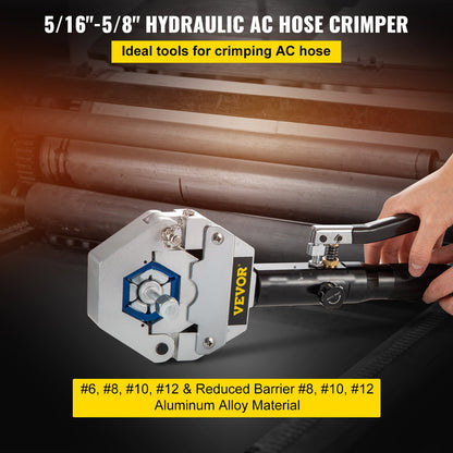 71500 Automotive A/C Handheld Hydraulic Hose Crimper Crimping Tool Kits for Air Conditioning/Automotive Pipe Repair