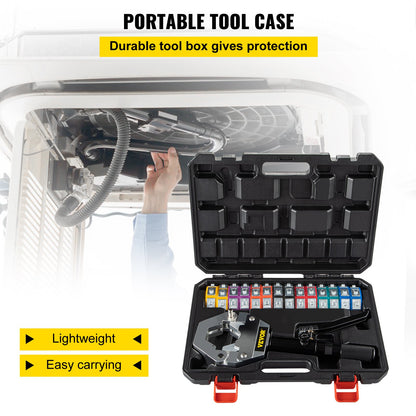 71500 Automotive A/C Handheld Hydraulic Hose Crimper Crimping Tool Kits for Air Conditioning/Automotive Pipe Repair