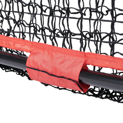 7x7 ft baseball softball träningsnät, bärbart baseball träningsnät för att slå Catching pitching, backstop baseball utrustning med båge ram, bärväska, strike Zone, boll, tee, bollsamlare