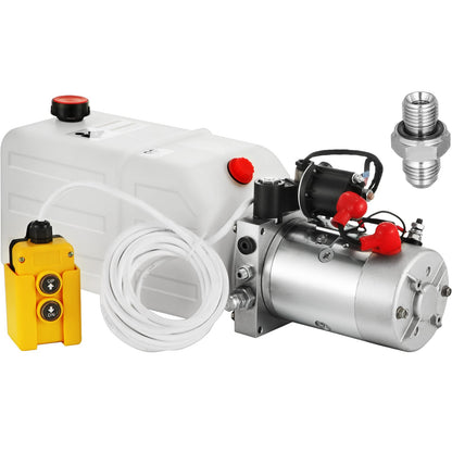 Electro-hydraulic pump 7l Single-acting plastic container 12v DC