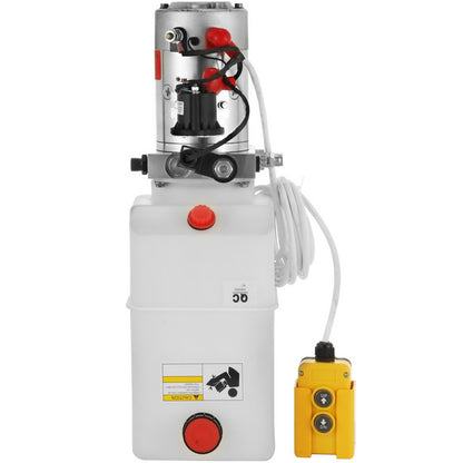 Electro-hydraulic pump 7l Single-acting plastic container 12v DC