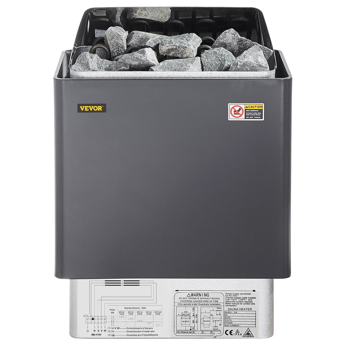 Elektrisk Bastuvärmare M/ Extern Styrning 9kw Bastu Spis För Spa Bastu Rum