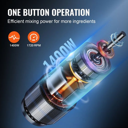 Food Processor Vegetable Chopper 1400W 16 Quarts Stainless Steel Blender | EU