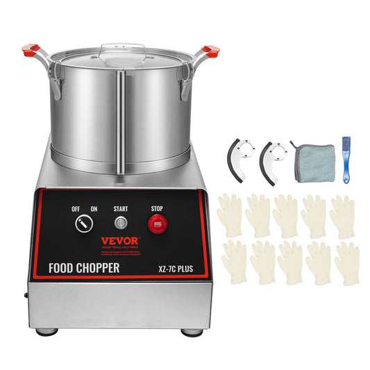 Food Processor and Vegetable Chopper 750W 7 Quarts Stainless Steel Blender