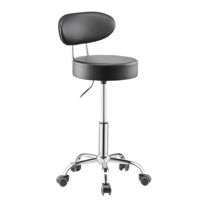 Shop Hocker, verstellbarer Garagensitz, 136 kg Tragkraft, mit Rückenlehne und Rädern | EU