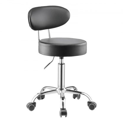 Shop Hocker, verstellbarer Garagensitz, 136 kg Tragkraft, mit Rückenlehne und Rädern | EU