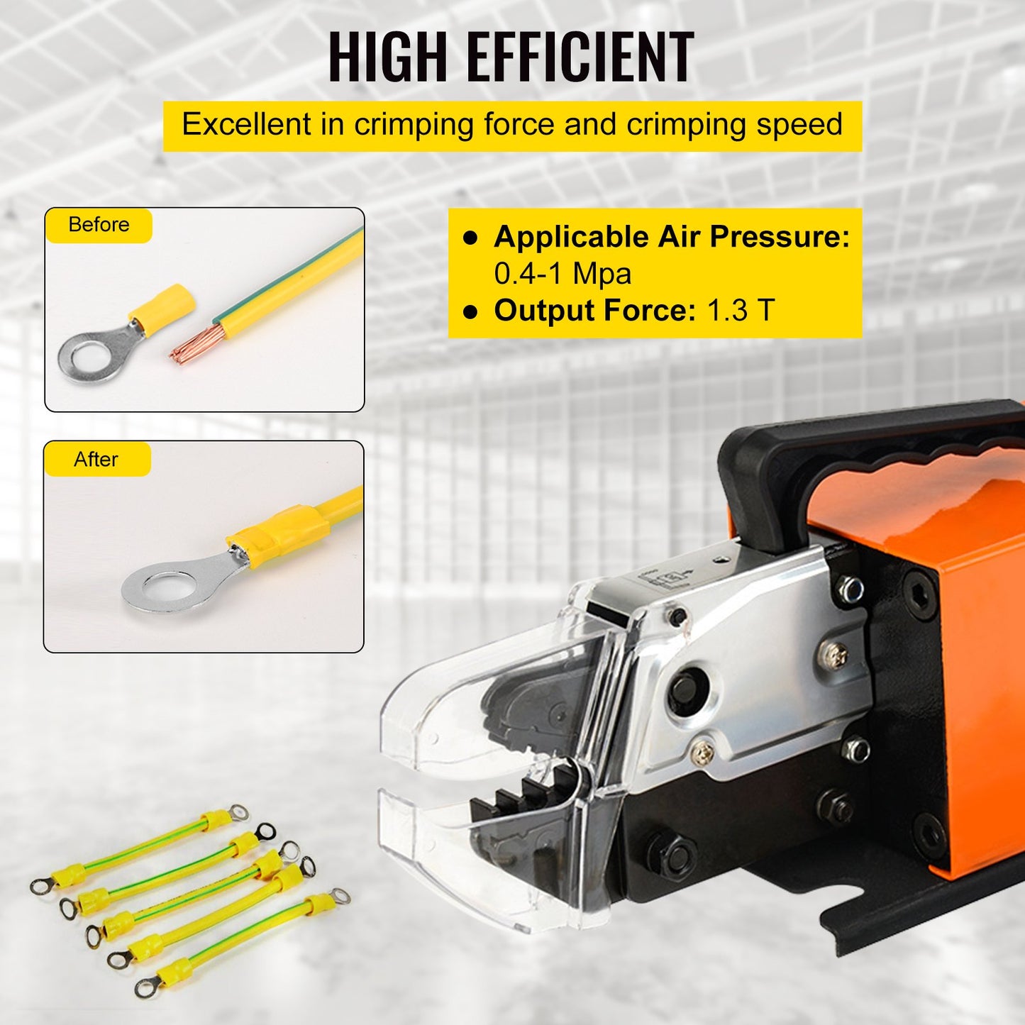 AM-10 Pneumatic Crimping Machine Tools for Terminals w/ CE certification