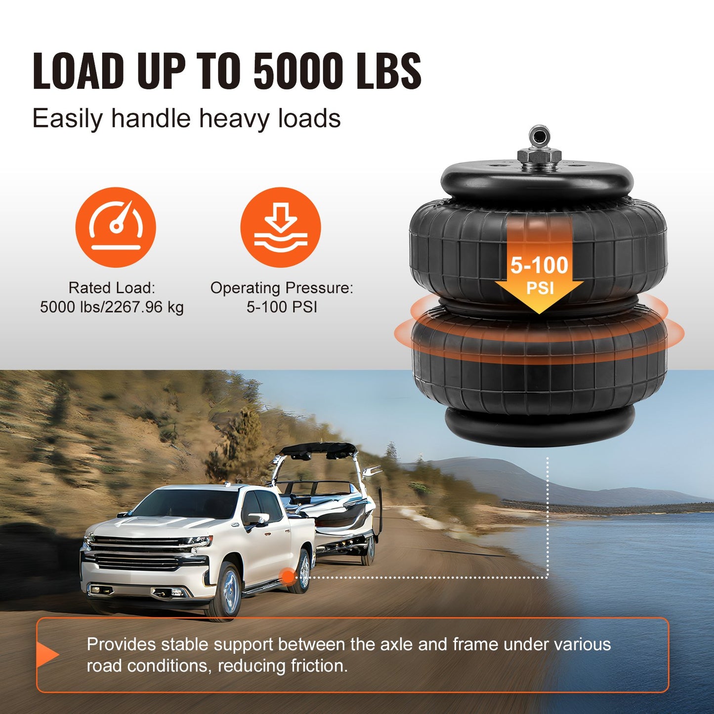 Air Bag Suspension Kit Passar 2007-2018 Chevrolet Silverado GMC Sierra 1500