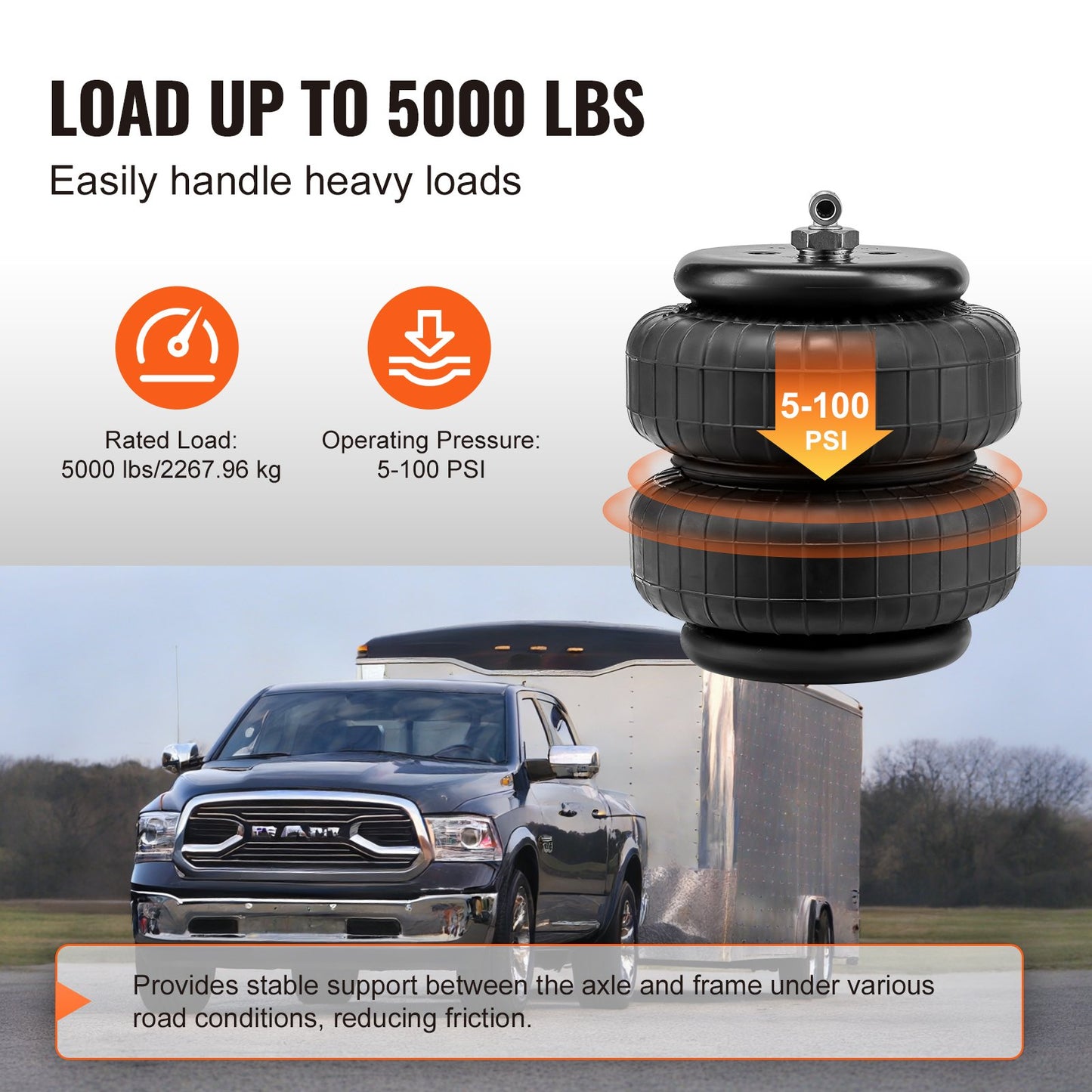 Air Bag Suspension Kit Passar 1999-2004 & 2008-2010 Ford F250/F350 2WD 4WD